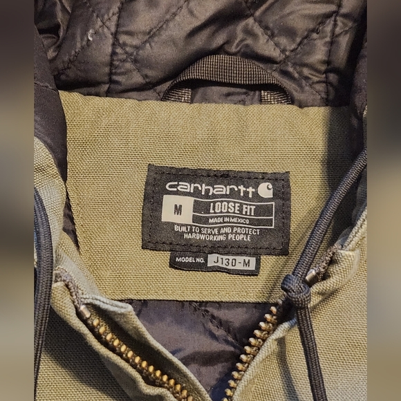 Carhartt Mens J130 Jacket. Moss Color. Size M. EUC. - Picture 3 of 7